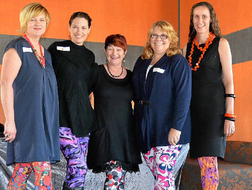 Organisers Sue Hamlet, Nicole Kane, Julia Keogh, Shannon Aspinall and Corinne Butler were all sporting Soul Trend leggings at the WOW breakfast yesterday. Organisers Sue Hamlet, Nicole Kane, Julia Keogh, Shannon Aspinall and Corinne Butler were all sporting Soul Trend leggings at the WOW breakfast yesterday.